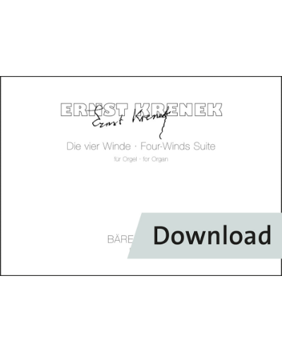 Die vier Winde (Four Winds Suite) für Orgel op. 223 — 克热内克