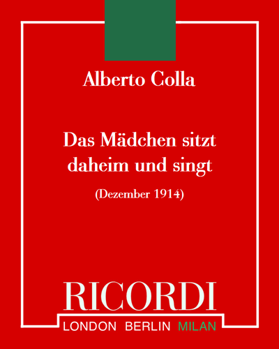 Das Mädchen sitzt daheim und singt — Alberto Colla