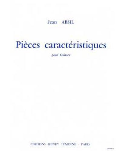 Pièces Caractéristiques — Jean Absil