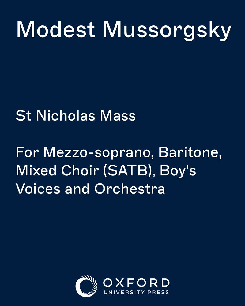 St Nicholas Mass — 穆索尔斯基