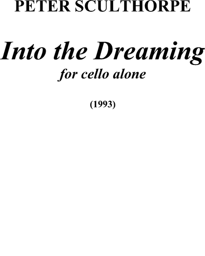 Into the Dreaming, op. 234 — Peter Sculthorpe
