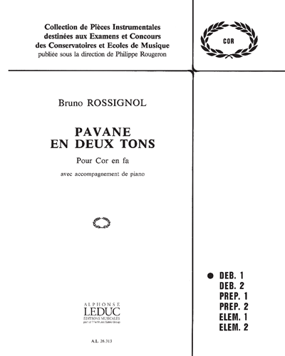 Pavane en Deux Tons — Bruno Rossignol