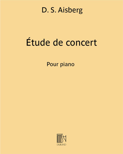 Étude de concert (After Chopin's 'Étude No. 4 in C-sharp minor') — D. S. Aisberg