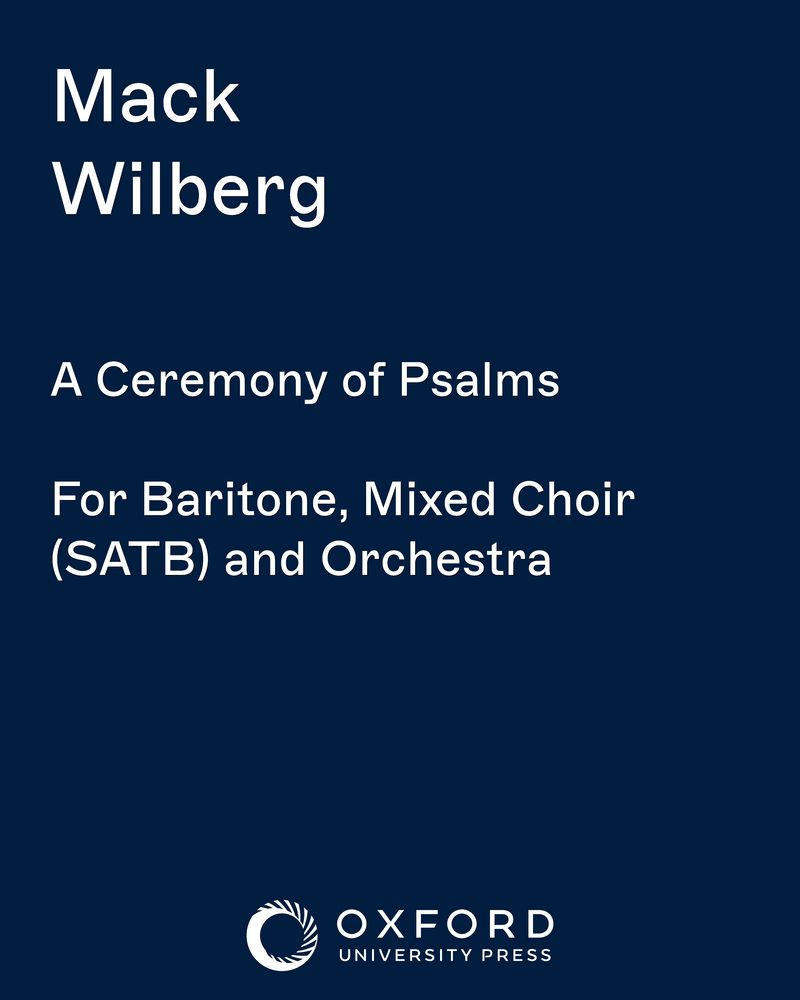 A Ceremony of Psalms — 大卫·威尔科克斯