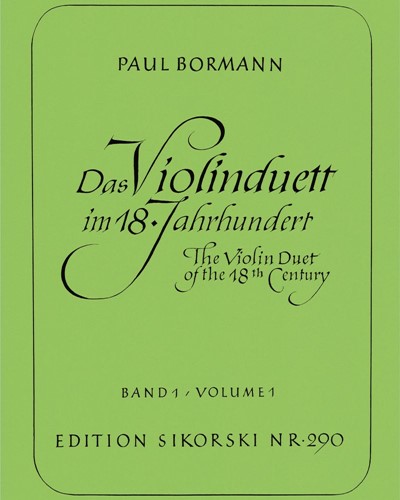 The Violin Duet of the 18th Century, Vol. 1 — Various