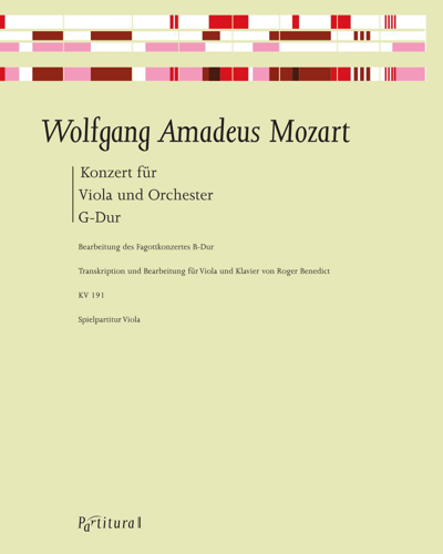 Concerto in G major for Viola and Orchestra, K. 191 — Wolfgang Amadeus Mozart