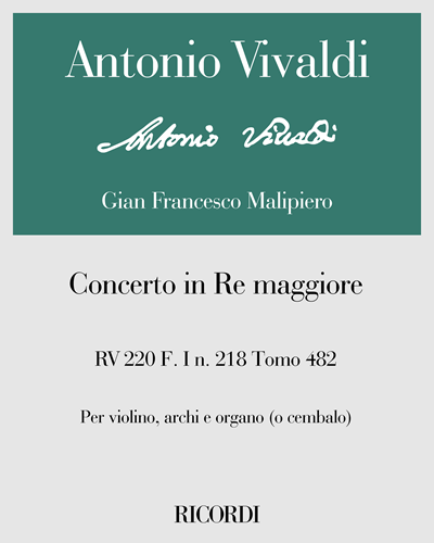 Concerto in D major, RV 220 — Antonio Vivaldi