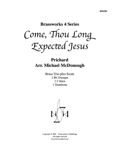 Come, Thou Long Expected Jesus — Rowland Huw Prichard