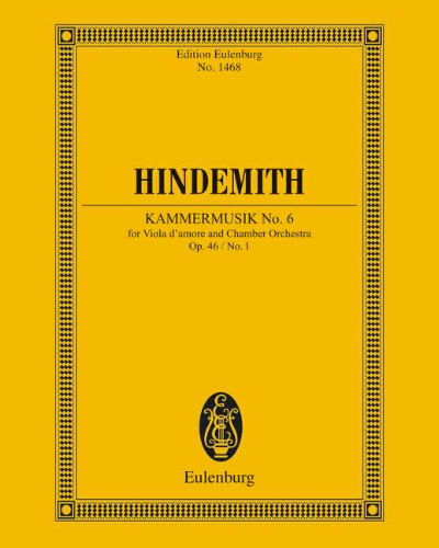 Chamber Music No. 6, op. 46/1 — 欣德米特