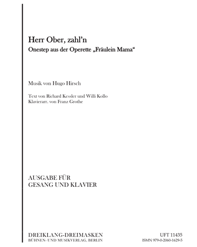 Herr Ober, zahl'n — Hugo Hirsch