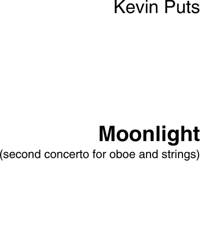 Moonlight (Second Concerto for Oboe and Strings) — Kevin Puts