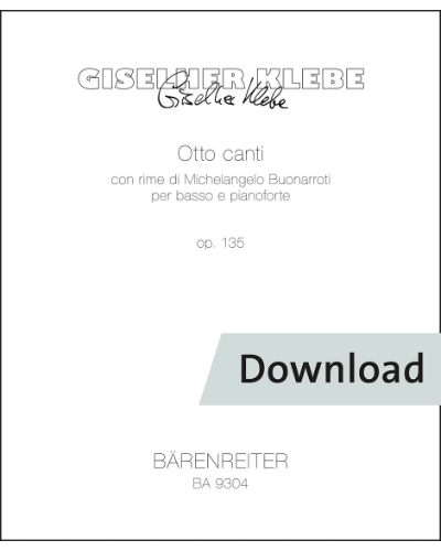 Otto canti, op. 135 — Giselher Klebe