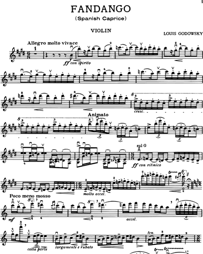 Fandango (Spanish Caprice) — Louis Godowsky