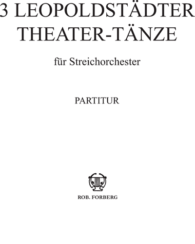 Three Leopoldstädter Theater-Tänze — 迪亚贝利