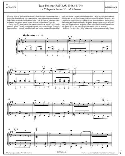 La Villageoise (from 'Pièces de Clavecin') — 拉莫