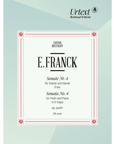Sonata No. 4 D major, op. posth. — Eduard Franck