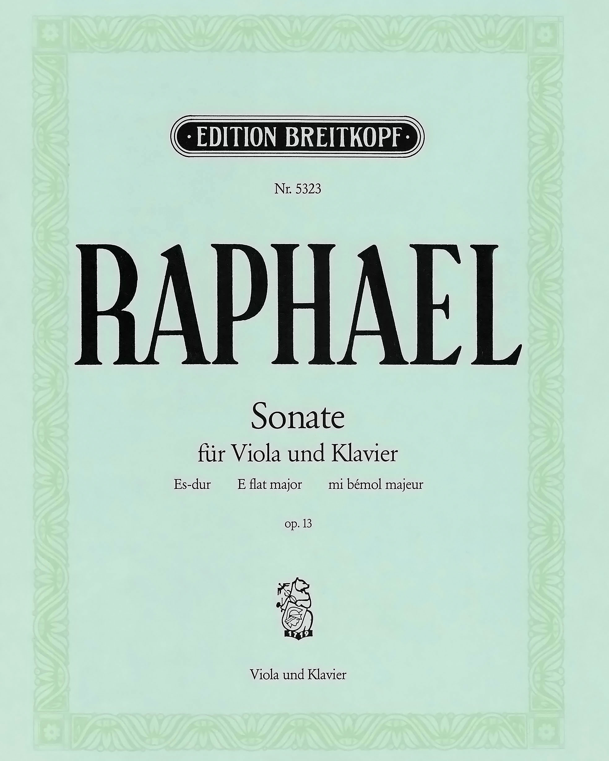 Sonata in E-flat major, op. 13 — Günter Raphael