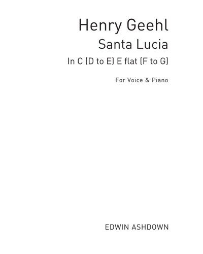 Santa Lucia [Version in C] — Henry Geehl
