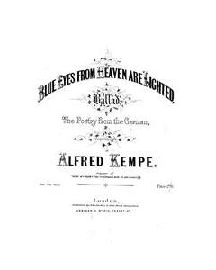 Blue Eyes From Heaven Are Lighted — Alfred Kempe