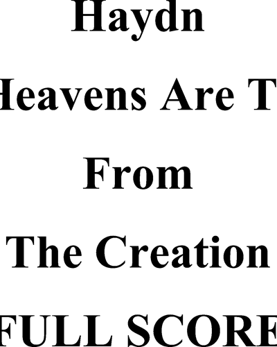 The Heavens Are Telling — 海顿