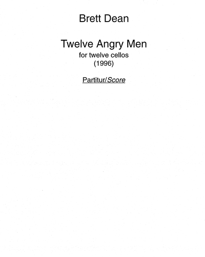 Twelve Angry Men — 布雷特·迪恩
