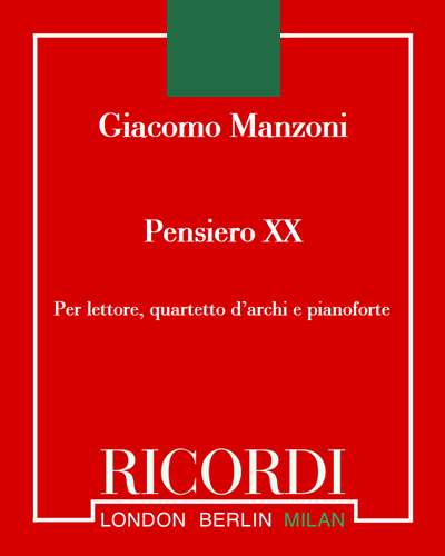 Pensiero XX di Giacomo Leopardi — 贾科莫·曼佐尼