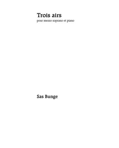 Three Airs — Sas Bunge