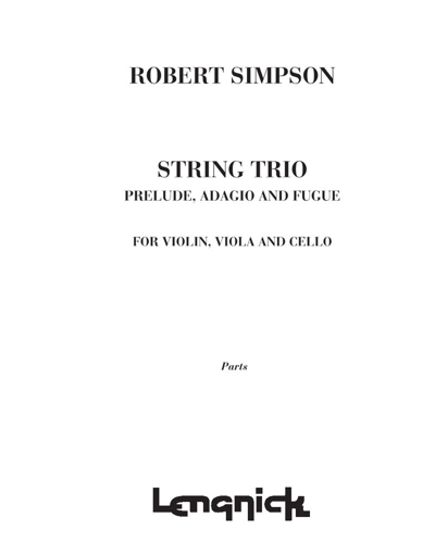 String Trio — Robert Simpson