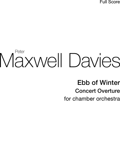 Ebb of Winter — 马克斯韦尔·戴维斯