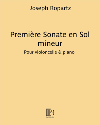 Première Sonate in G minor — 居伊·罗帕茨