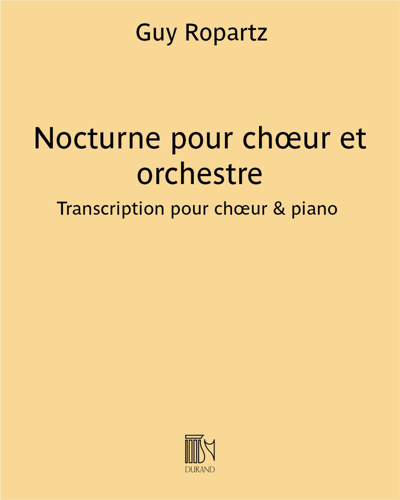 Nocturne pour chœur et orchestre — 罗帕茨