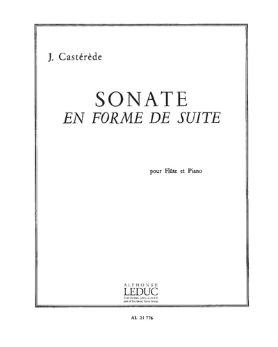 Sonate en forme de suite — Jacques Castérède