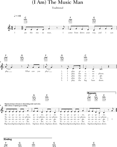 (I Am) The Music Man — Traditional