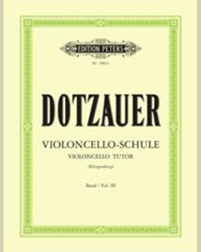 Violoncello Tutor Vol.3 — 多察尔