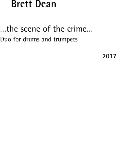 ...the scene of the crime... — 布雷特·迪恩