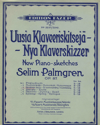 Kesäinen laulu - En sommarsång - A Summersong — 塞利姆·帕尔姆格伦