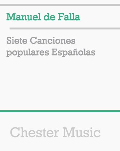 Siete Canciones populares Españolas — 法雅
