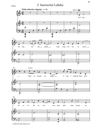 Sorrowful Lullaby — Howard Goodall