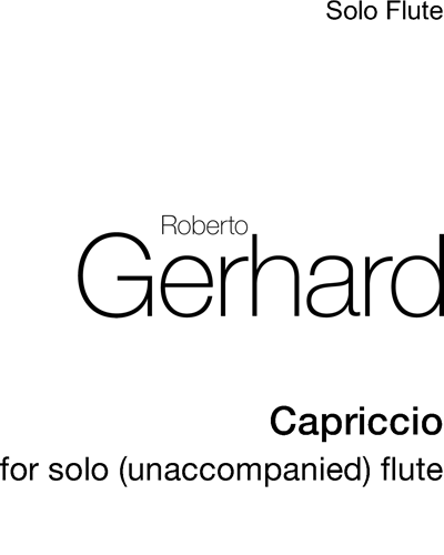 Capriccio for Solo Flute — 罗伯托·格哈德