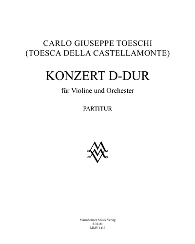 Violin Concerto in D major — Karl Joseph Toeschi