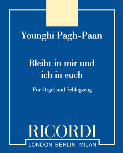 Bleibt in mir und ich in euch — 朴英姬