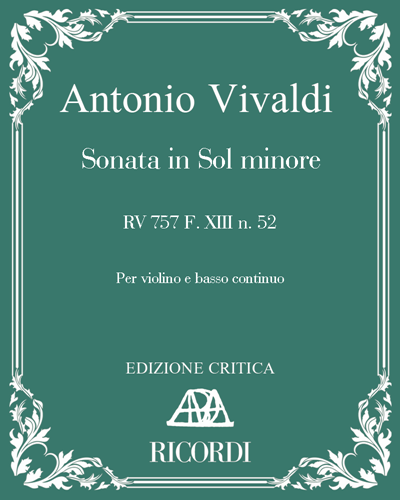 Sonata in G minor, RV 757, F. XIII no. 52 — 维瓦尔第