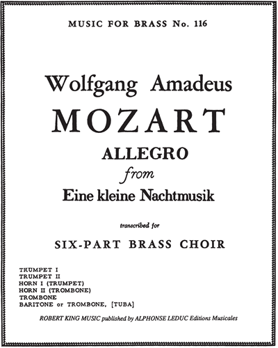 Allegro (from 'Eine kleine Nachtmusik') — 莫扎特