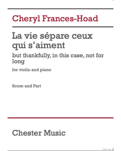 La vie sépare ceux qui s’aiment — Cheryl Frances-Hoad