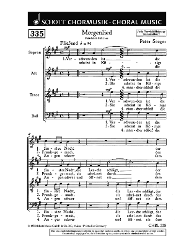 Morgenlied — 皮特·西格