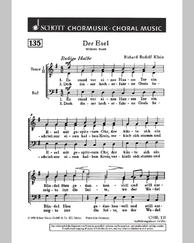 Der Esel — Richard Rudolf Klein