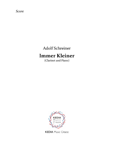 Immer Kleiner — Adolf Schreiner