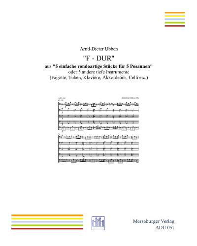 F major (from '5 einfache rondoartige Stücke') — Arnd-Dieter Ubben