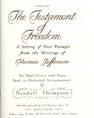 The Testament Of Freedom — Randall Thompson
