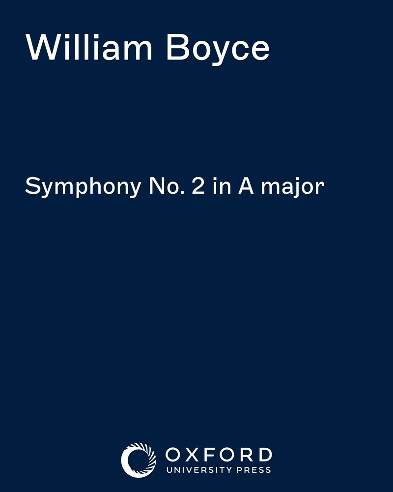 Symphony No. 2 in A major — 威廉·博伊斯